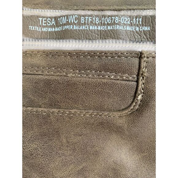 Baretraps-Highknee Boots with Buckle Detail Taupe Brown Suede Wedge Heel. Sz 10 - Picture 8 of 8